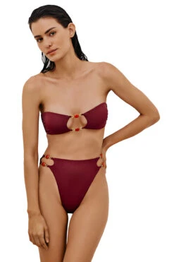 Martha Cutout Bandeau Bikini Top