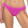 Jamaica Tie Side Hipster Bikini Bottom -Cheap New Bikini World Store 1006SCE Bikini Bottom Pink Front
