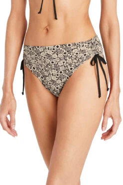 Aubrey Tie Side High Waist Bikini Bottom