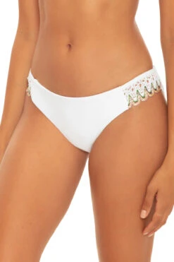 Avery Tab Side Hipster Bikini Bottom -Cheap New Bikini World Store 204327 Bikini Bottom White Side