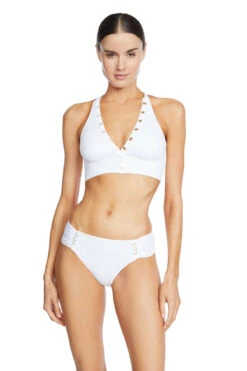 Amy Banded Triangle Bikini Top