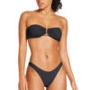 Astrid Bandeau Bikini Top -Cheap New Bikini World Store 2380TERB Bikini Top Black Ecorib Front