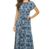 Vienna Maxi Dress -Cheap New Bikini World Store 265332N Apparel Dress Indigo Bloom Front