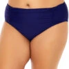 Shoreline Shirred Tab Side Hipster Bikini Bottom -Cheap New Bikini World Store 308BINDIG Bikini Bottom Indigo Front