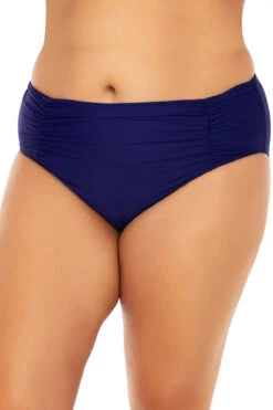 Shoreline Shirred Tab Side Hipster Bikini Bottom