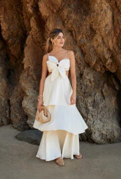 Farm Rio Off-White Flower Maxi Dress -Cheap New Bikini World Store 309145 Apparel Dress Off White Lifestyle