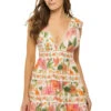 Farm Rio Macaw Bloom Mini Dress