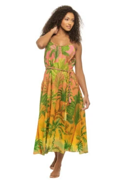 Farm Rio Sunrise Scenario Midi Dress