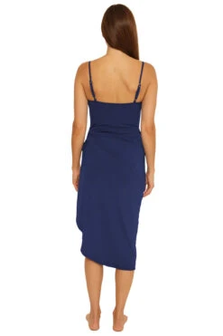 Textured Midi Dress -Cheap New Bikini World Store 3536035 Apparel Dress Ink Back