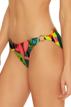 Rainforest Ring Tab Side Hipster Bikini Bottom -Cheap New Bikini World Store 3554335 Bikini Bottom Multi Side
