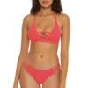 Keira Halter Banded Bikini Top -Cheap New Bikini World Store 542147 Bikini Top Paprika Front