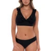 Willa Wireless Bralette Bikini Top (E-H Cup) -Cheap New Bikini World Store 546TEFGBLCK Bikini Top Black Front