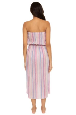 Strapless Midi-Dress -Cheap New Bikini World Store 5660271 Apparel Dress Iris Multi Back