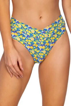 Delfina V Front High Waist Bikini Bottom