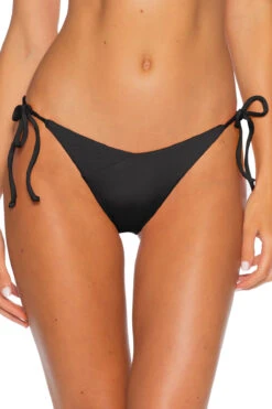 Demi Ribbed Tie Side Hipster Bikini Bottom