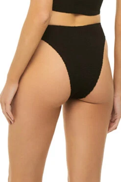 Christy High Waist Bikini Bottom -Cheap New Bikini World Store BOUND238E Bikini Bottom Black Eco Back