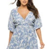Eight Mini Dress -Cheap New Bikini World Store BSDR8520 Apparel Dress Blue Crush Toile Front