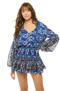Elisibetta Long Sleeve Mini Dress