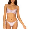 Elizabeth Underwire Bikini Top -Cheap New Bikini World Store BSW PURPLE LILF Tops Front 102229