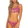 Tahiti Cutout Banded Bralette Bikini Top -Cheap New Bikini World Store BSW RED TRZI Tops Front 96661