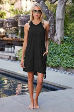 Beach Date Mini Dress -Cheap New Bikini World Store C4661371 Apparel Dress Black Lifestyle1