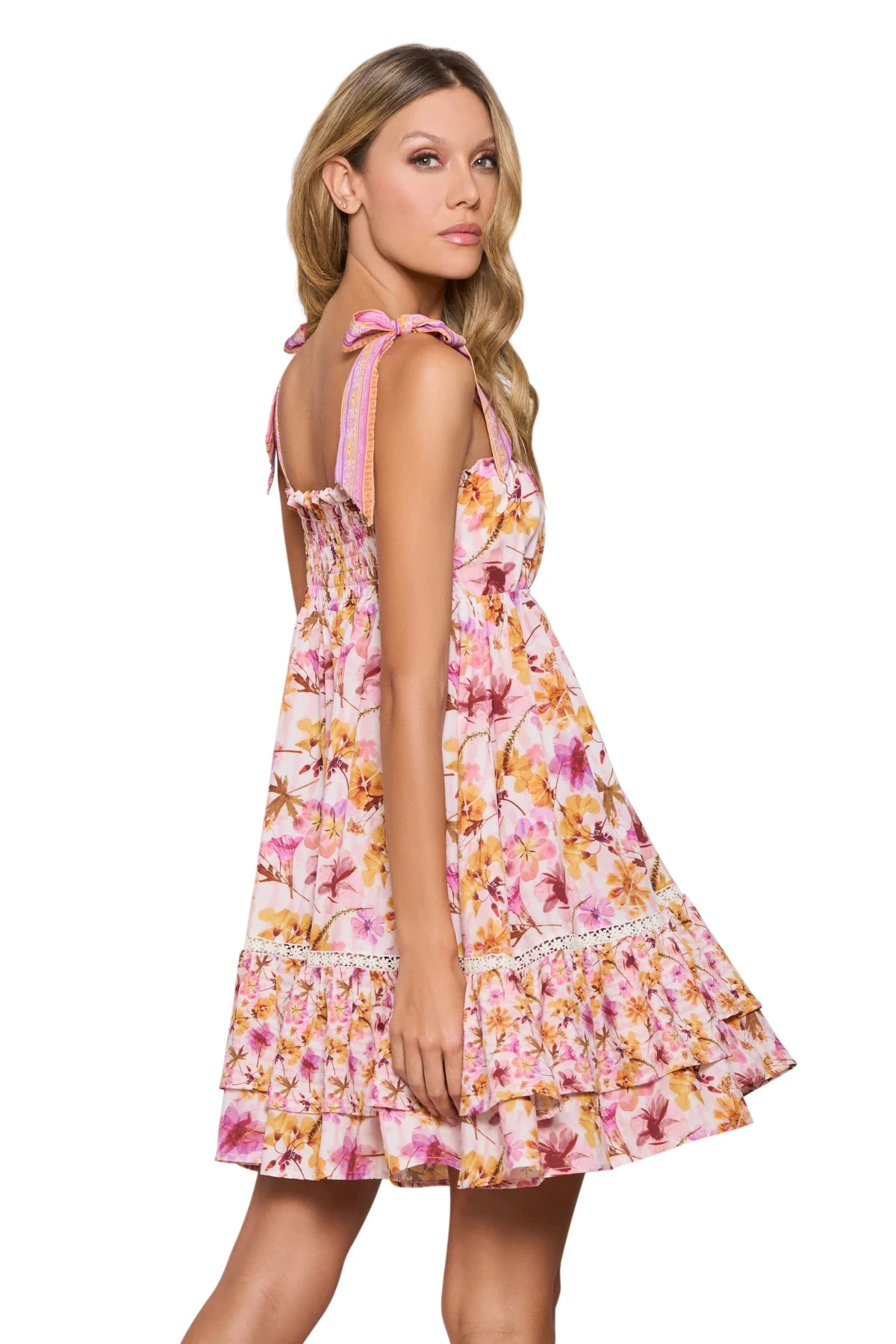 Floral Ruffle Mini Dress 4 Floral Ruffle Mini Dress - Image 2