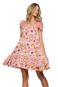Floral Ruffle Mini Dress