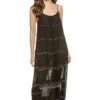 Leliti Slip Maxi Dress -Cheap New Bikini World Store CRW2305C1 Apparel Dress Black Front