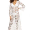 Paisley Guipure Maxi Dress -Cheap New Bikini World Store CSS2205 Apparel Dress White Front