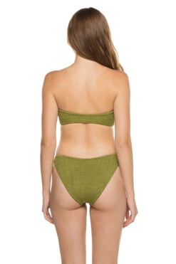 Cheap New Bikini World Store -Cheap New Bikini World Store GLORIA BIKINI Bikini Top Metallic Moss Back