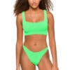 Xandra Two Piece Bikini Set -Cheap New Bikini World Store HNZ GREEN LM Bikini20Sets Front 94717