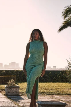 Karsyn Cutout Maxi Dress -Cheap New Bikini World Store KARSYN DRESS Apparel Dress Mint Lifestyle