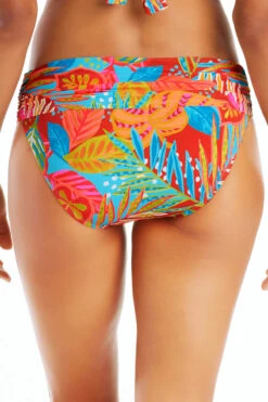 The Heat Is On Sarong Banded Hipster Bikini Bottom -Cheap New Bikini World Store RBHT23532 Bikini Bottom Multi Back