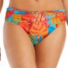 The Heat Is On Sarong Banded Hipster Bikini Bottom -Cheap New Bikini World Store RBHT23532 Bikini Bottom Multi Front