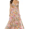 Beaded Cutout Maxi Dress -Cheap New Bikini World Store RS RIO 2000 Apparel Dress Multicolored Trpical Front