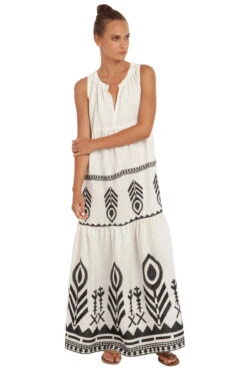 Embroidered Maxi Dress