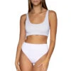 Sabrina Bralette Bikini Top -Cheap New Bikini World Store U950TOPTWH Bikini Top Optic White Front