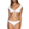 Zoe Bralette Bikini Top -Cheap New Bikini World Store U980TOPTWH Bikini Top Optic White Front